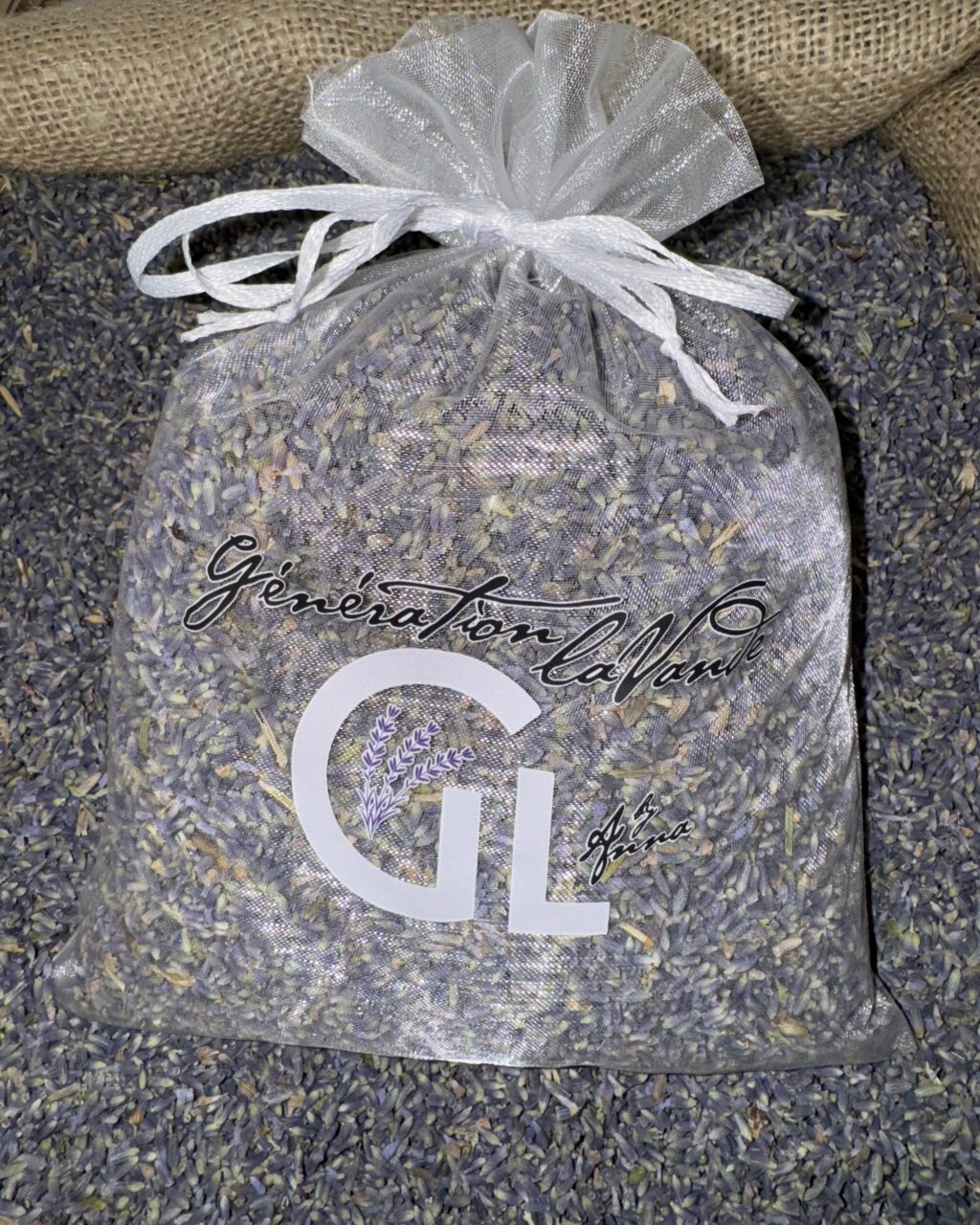 Sachet blanc organza blanc
